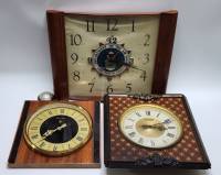 Часы настенные Янтарь 2 штуки и часы США (в ремонт)