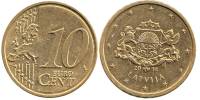 (2014) Монета Латвия 2014 год 10 центов   Северное золото  VF