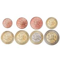 (2015, 8 монет) Набор монет Евро Литва 2015 год    UNC