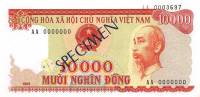 (№1993P-115s) Банкнота Вьетнам 1993 год "10,000 Đồng"