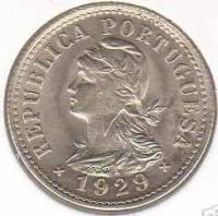 (№1929km2) Монета Сан-Томе и Принсипи 1929 год 10 Centavos