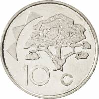 (№1993km2) Монета Намибия 1993 год 10 Cents