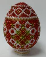 Яйцо пасхальное из бисера (сост.на фото)