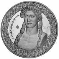 (2017) Монета Греция 2017 год 10 евро "Сапфо"  Серебро Ag 925  PROOF