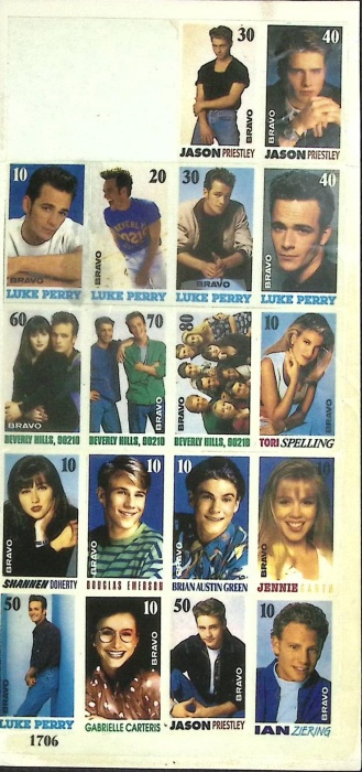 Наклейки "Беверли Хилз", 18 шт