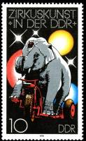 (1978-087) Марка Германия (ГДР) "Слон"    Цирк III Θ
