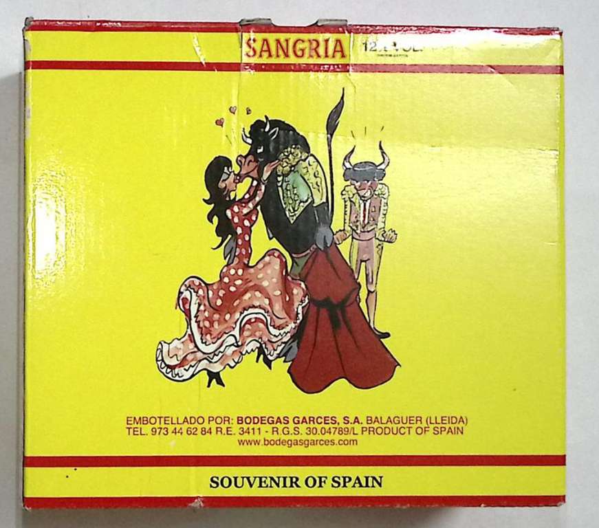Сувенирный набор SANGRIA  Испания (сост. на фото)