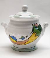 Банка для хранения Добруш с крышкой фарфор