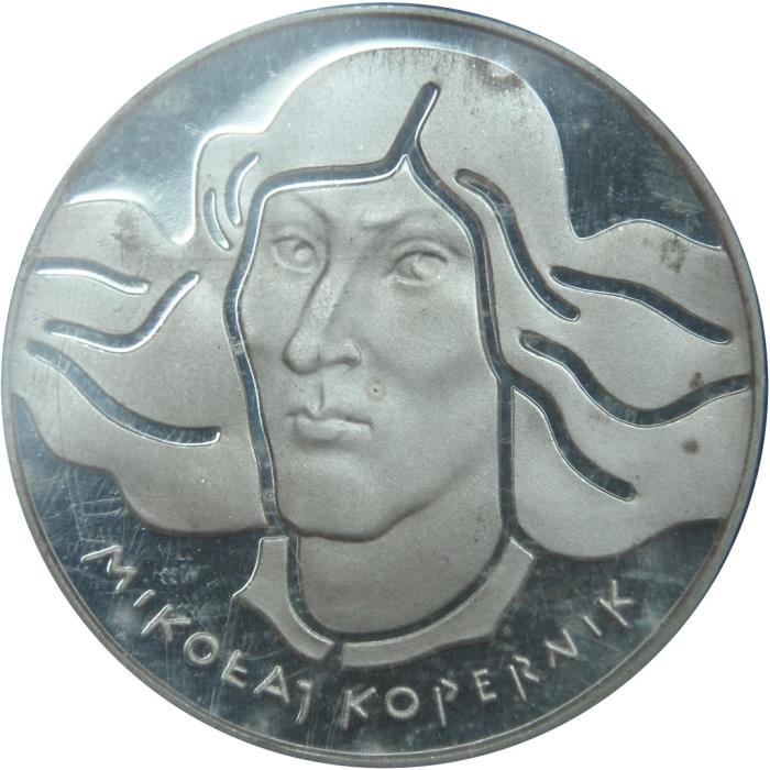 (1973) Монета Польша 1973 год 100 злотых &quot;Николай Коперник&quot;  Серебро Ag 625  PROOF
