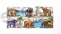 (1991-092) Сцепка (6 м) Вьетнам "Животные"    Доисторические животные III Θ