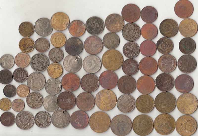 Монеты 1931- 57г. 69 шт (сост. на фото)