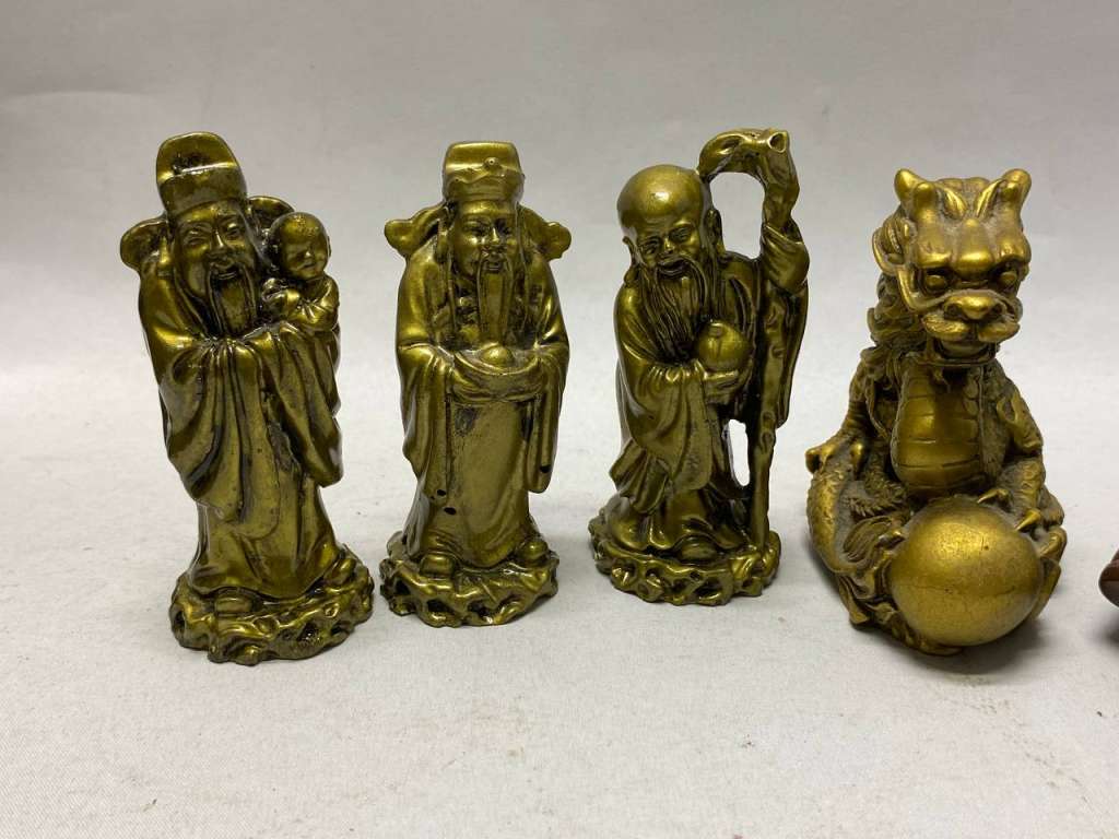 Сувенир статуэтка 6 шт из разных материалов