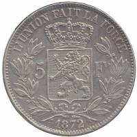 () Монета Бельгия 1872 год   ""     XF