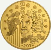 (№2012km1853) Монета Франция 2012 год 200 Euro (Франко-германской дружбы)
