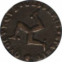 (№1709km2a) Монета Остров Мэн 1709 год 1 Penny (Джеймс Стэнли)