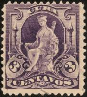 (№3) Марка Куба 1899 год "Куба", Гашеная