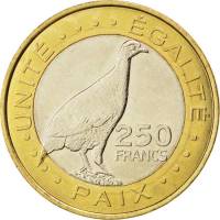 () Монета Джибути 2012 год 250  ""   Биметалл  UNC
