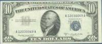 (№1953P-418b) Банкнота США 1953 год "10 Dollars"