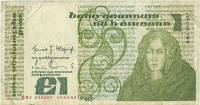 (№1986P-70c.13) Банкнота Ирландия 1986 год "1 Pound"