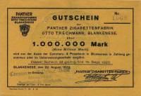 (№1923) Банкнота Германия 1923 год "1,000,000 Mark"