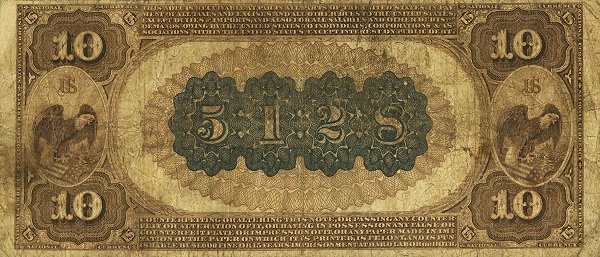 (№1901P-FR-492) Банкнота США 1901 год &quot;10 Dollars&quot;