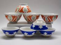 Пиалы 8 штук фарфор СССР винтаж Песочное и Первомайский фарф завод 