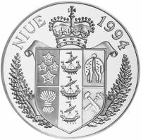 () Монета Остров Ниуэ 1994 год 500  ""   Биметалл (Серебро - Ниобиум)  AU