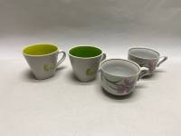 Чашки 4 шт высота 7 и 6 см