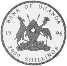 (1996) Монета Уганда 1996 год 2000 шиллингов &quot;ЧМ по Футболу Франция 1998&quot;  Серебро Ag 999  PROOF