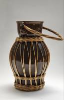 Кувшин Ваза керамика в оплетке с ручкой 