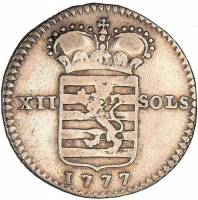 (№1775km9) Монета Люксембург 1775 год 12 Sols (Двенадцатой)