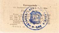(№1920) Банкнота Австрия 1920 год "50 Heller"