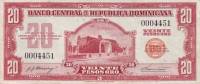 (№1962P-94a.1) Банкнота Доминиканская Республика 1962 год "20 Pesos Oro" (Подписи: José J)