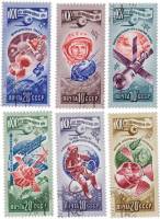 1977-069-75  Серия Набор марок (6 шт) СССР  20 лет космической эры III Θ