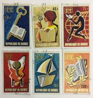 --  Набор марок Гвинея 6 шт.  Гашёные , III Θ