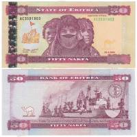 (,) Банкнота Эритрея 2004 год 50 накфа "Жители"   UNC