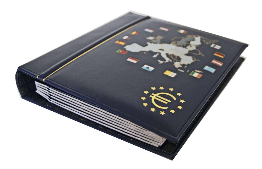Альбом Оптима Euro-Classic, без футляра, с листами для монет Euro Том 1, Leuchtturm