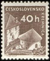 (1960-014) Марка Чехословакия "Замок Кремница"   Замки и усадьбы (Стандартный выпуск) I Θ