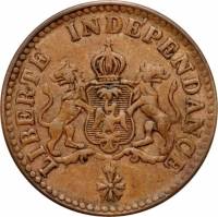 (№1850km34) Монета Гаити 1850 год 1 Centime (Фостен Я)