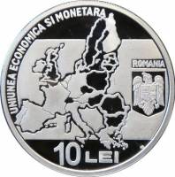 () Монета Румыния 2009 год 10  ""   Биметалл (Серебро - Ниобиум)  AU