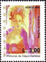 (№2008-1907) Марка Гондурас 2008 год "Картины из Бидар GayeDarleacutene де Satulsky", Гашеная