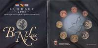 (2003, 24 м + жетон) Набор монет Бенилюкс 2003 год "Дорога в Европу"   Буклет