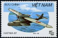 (1987-096) Марка Вьетнам "Дорнье ДО.18"    Гидропланы III Θ