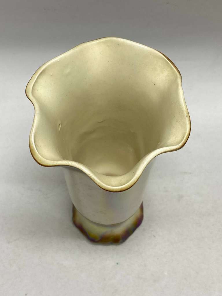 Ваза обливная керамика лепнина высота 21 см