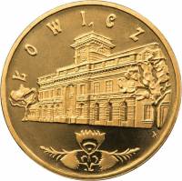 (167) Монета Польша 2008 год 2 злотых "Ловиц"  Латунь  UNC