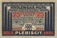 (№1921) Банкнота Германия 1921 год "25 Pfennig"