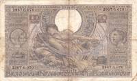 (№1937P-107a.3) Банкнота Бельгия 1937 год "100 Francs"