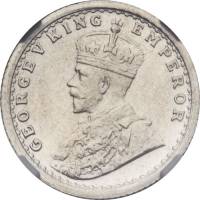 (№1911km517) Монета Индия 1911 год frac14; Rupee