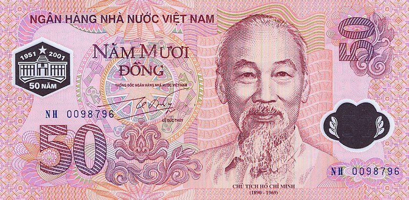 (№2001P-118a) Банкнота Вьетнам 2001 год &quot;50 Đồng&quot;
