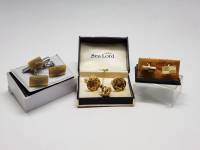 Запонки СССР и Sea Lord зажим для галстука 3 комплекта